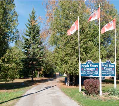 North Shore Cottages entrance